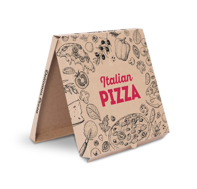 KRABICE NA PIZZU 26 x 26 x 3 cm s ptiskem Italian Pizza