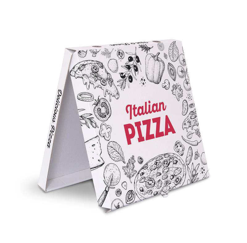 KRABICE NA PIZZU 32 x 32 x 3 cm s potiskem Italian Pizza